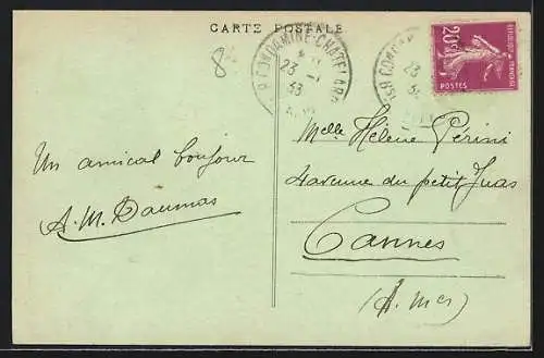 AK La Condamine /Vallée de l`Ubaye, Vue générale du S. O., Fort de Tournoux