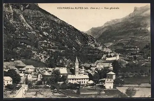 AK Colmars-les-Alpes, Vue général