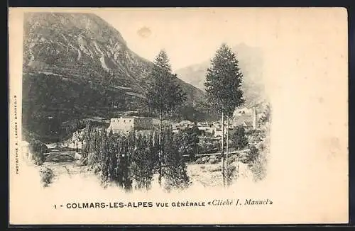 AK Colmars-les-Alpes, Vue panoramique