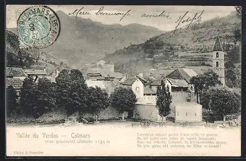 AK Colmars /Vallée du Verdon, Vue général