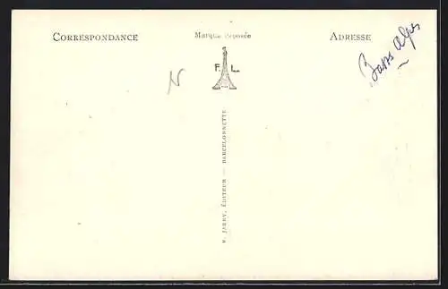 AK Uvernet /Barcelonnette, Vue général sur le Torrent de Bachelard