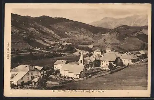 AK Le Vernet /A.-B., Vue panoramique