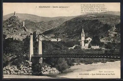 AK Volonne, Vue Générale et le Pont