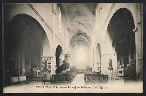 AK Valensole /A.-B., Intérieur de l`Eglise