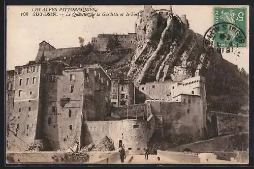 AK Sisteron, Le Quartier de la Gardette et le Fort