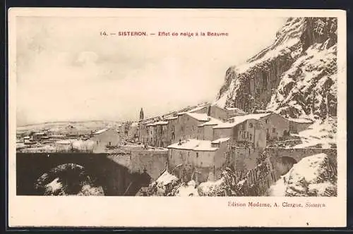 AK Sisteron, Effet de neige à la Beaume