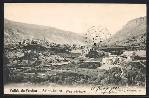 AK Saint-Julien /Vallée du Verdon, Vue générale