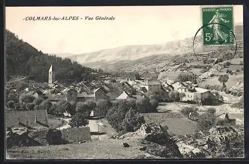 AK Colmars-les-Alpes, Vue Generale