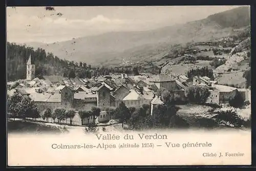 AK Colmars-les-Alpes, Vue générale