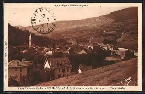 AK Colmars-les-Alpes, Vue générale