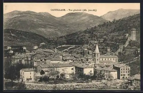 AK Castellane, Vue générale