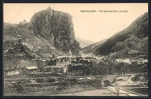 AK Castellane, Vue générale