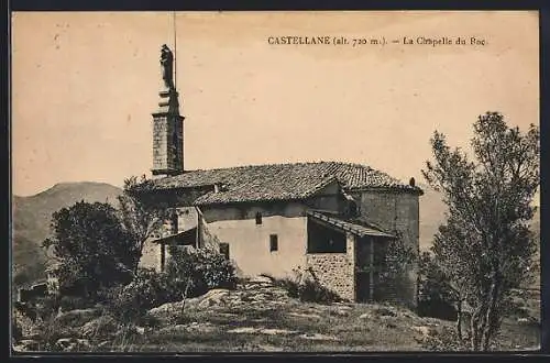 AK Castellane, La Chapelle du Roc