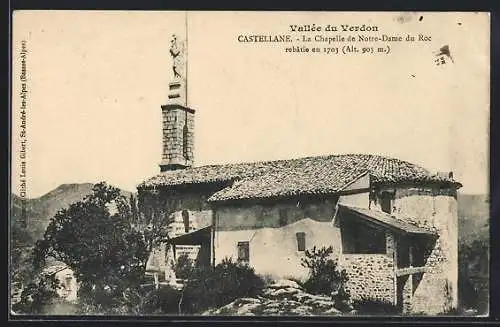 AK Castellane, La Chapelle de Notre-Dame du Roc