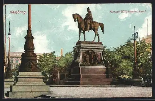 AK Hamburg, Kaiser Wilhelmdenkmal