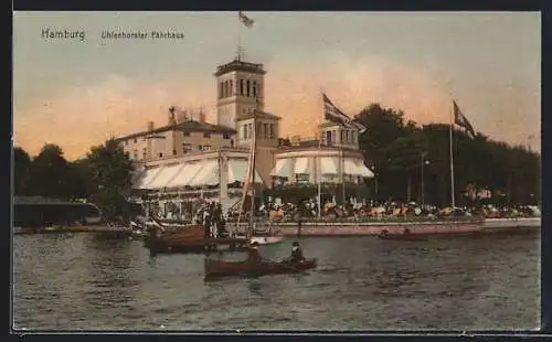 AK Hamburg, Uhlenhorster Fährhaus, Ruderboote