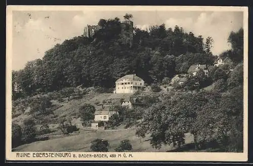 AK Baden-Baden, Ruine Ebersteinburg