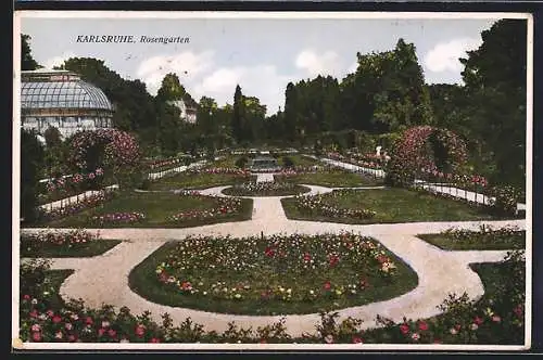 AK Karlsruhe, Rosengarten, Gewächshaus