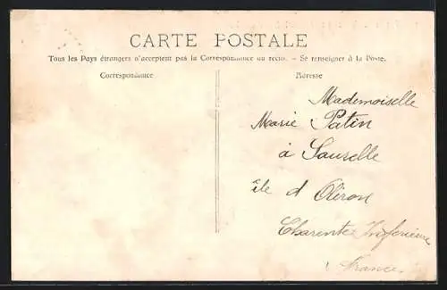 AK Casablanca, Vue à travers la breche d`un obus