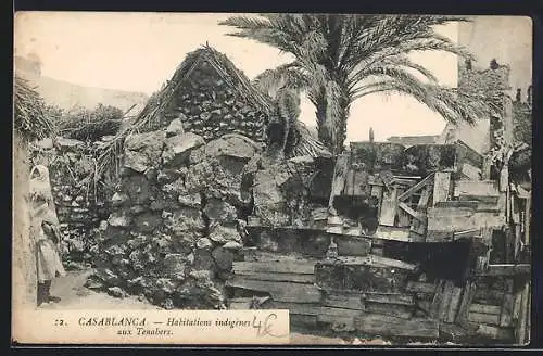 AK Casablanca, Habitations indigènes aux Tenahers