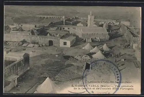 AK Casbah Tadla, Vue générale de la Casbah et de l`ancien Pont Portugais