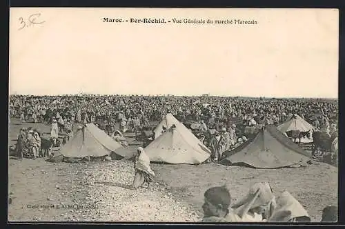 AK Ber-Réchid, Vue Générale du marché Marocain