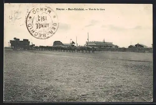 AK Ber-Réchid, Vue de la Gare