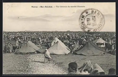 AK Ber-Réchid, Vue Générale du marché Marocain