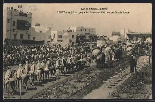 AK Rabat, boulevard El-Allou un jour de fête