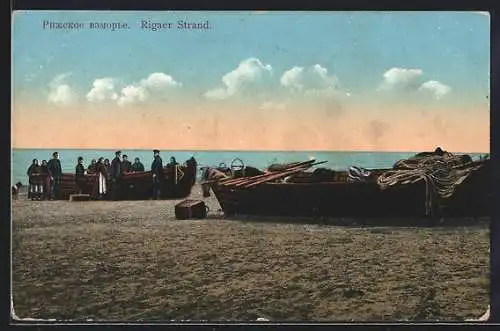 AK Riga, Boote am Strand