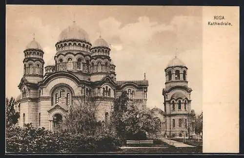 AK Riga, Blick auf die Kathedrale