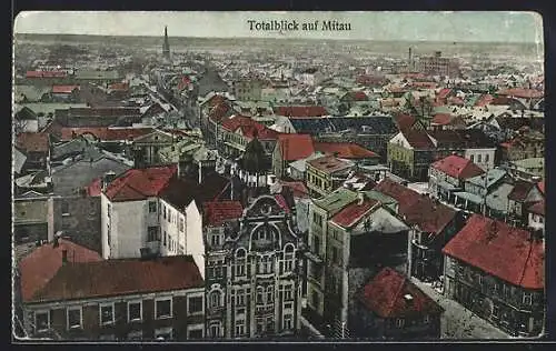 AK Mitau, Totalblick auf die Stadt