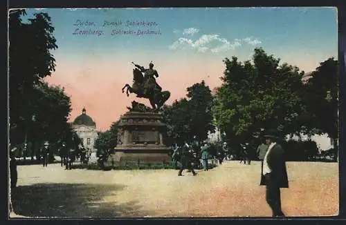 AK Lemberg, Am Sobieski-Denkmal