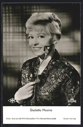 AK Schauspielerin Giulietta Masina in dem Film Jons und Erdme