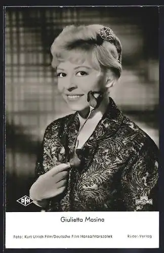 AK Schauspielerin Giulietta Masina in dem Film Jons und Erdme