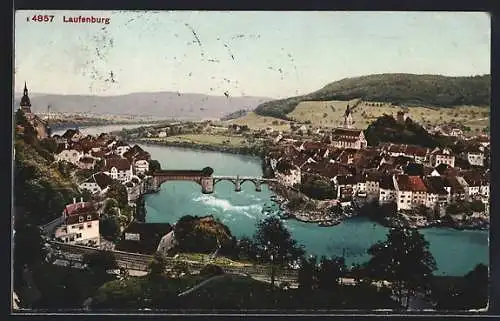 AK Laufenburg, Ortsansicht mit Flusspartie