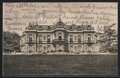 AK Genève-Pregny, Le Château Rotschild