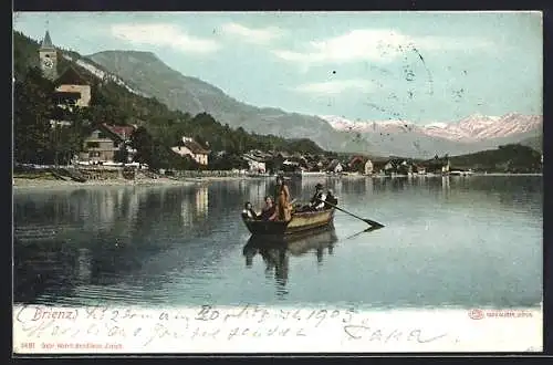 AK Brienz, Ortsansicht, Ruderboot