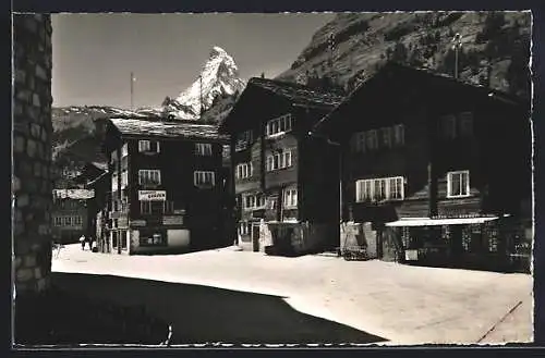 AK Zermatt, Dorfpartie mit Sporthotel Graven