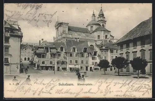 AK Solothurn, Klosterplatz mit Kirche