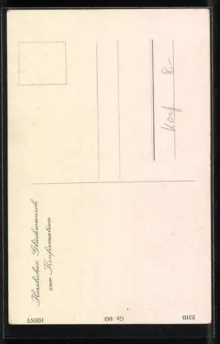 AK Engel spricht zu Mädchen bei ihrer Konfirmation