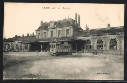 AK Rodez /Aveyron, La Gare