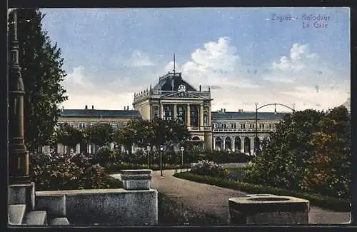 AK Zagreb, Kolodvor, Bahnhof