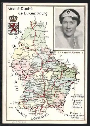 AK Luxembourg, S. A. R. la G.-D. Charlotte, carte