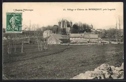 AK Bousquet près Laguiole, Village et Château