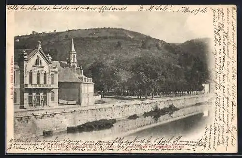 AK Villefranche-de-Rouergue, Quai de la Senechaussée et Promenade St-Jean