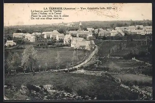 AK La Terrisse /Aveyron, Vue Générale