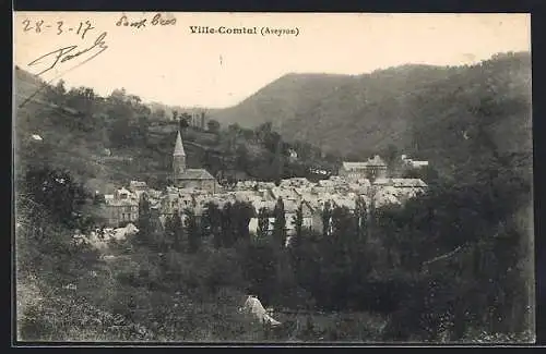 AK Ville-Comtal /Aveyron, Panorama