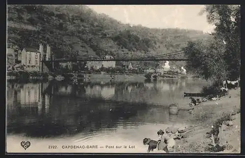 AK Capdenac-Gare, Pont sur le Lot