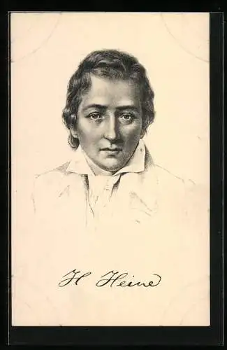 AK Lyriker Heinrich Heine